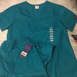 Teal Cherokee Nursing Scrubs NWT
